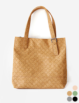MeshLeatherToteBag