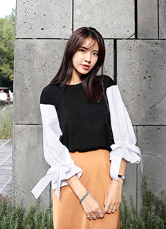 ShirtSleeveLooseFitKnitTee