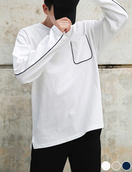 PipingPocketLongSleeveTee