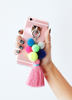 PompomTasselIPhoneCase