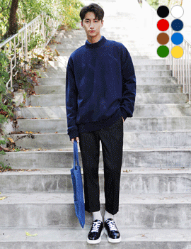 DistressedMockneckSweatshirt