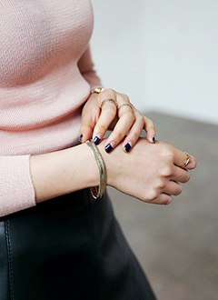 DoubleRowSmallChainBracelet