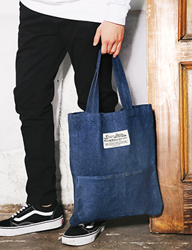 DenimTwoPoketToteBag