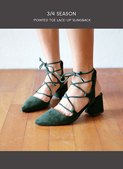 PointedToeLace-upSlingbackShoes