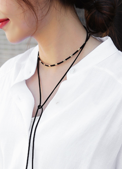 SuedetteLongNecklace