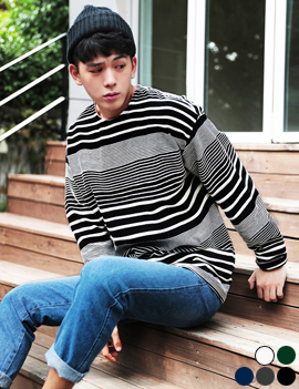 MultiStripeLongSleeveTee