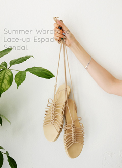 Lace-upEspadrilleSandal