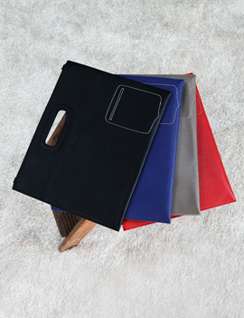 CowLeatherSlimClutchAndShoulderStrap