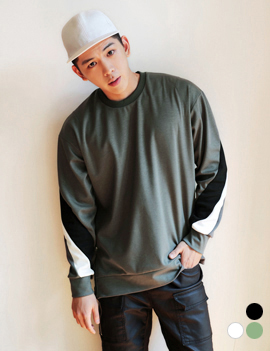 SleevesColoringZipperPointSweatshirt