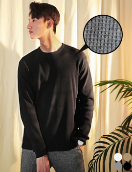 WaffelTextureRoundNeckTee