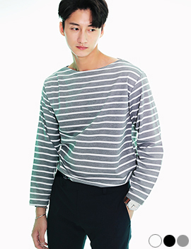 BoatNeckStripeTee