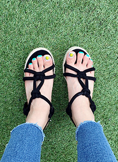 KnotStrapEspadrilleSandal