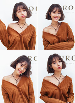 V-neckLooseFitSweater