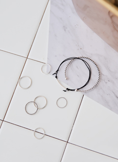 CuffBracelet&RingSet
