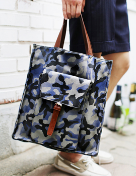 CamoflaugePocketToteBag,2colors