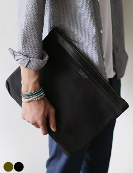 Black&khakiClutchBag