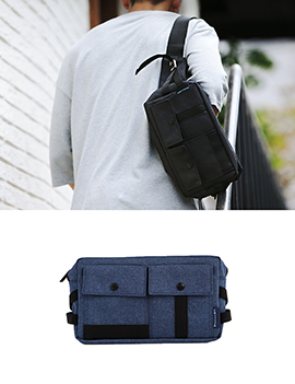 3ColorsTwoOutPocketBag