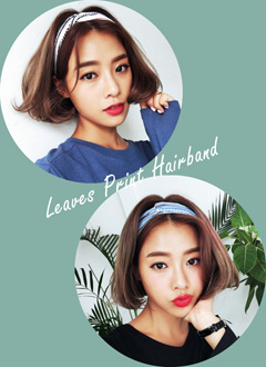 LeavesPrintHairband