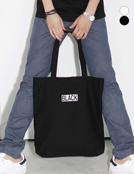 BlackLogoCottonBag,2colors