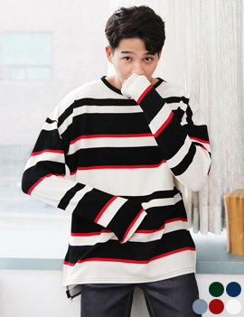LooseFitColorStripeTee