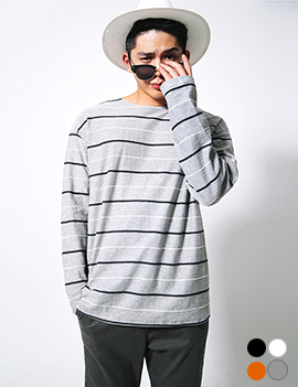 ColoringStripedBoxyFitTee