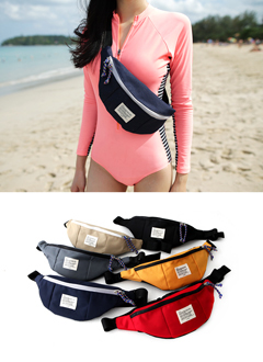 6ColorsZipBeltBumBag