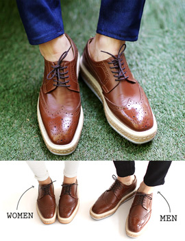 ColorationHeelWingtipSHOES