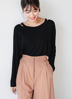 ShoulderSlitLooseFitTee