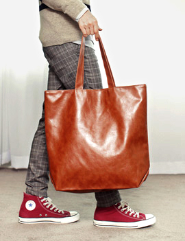 3colorLeatherToteBag