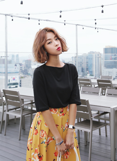 3/4SleeveBasicT-Shirt