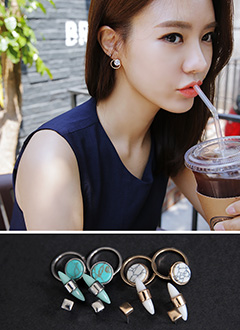 SetOf3GemstoneEarring