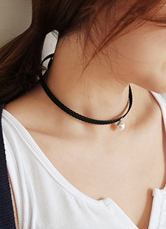 2TypesBlackChokerNecklace