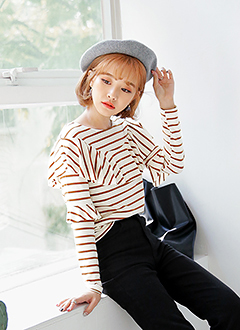 StripedFrillTee