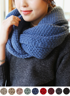 WaffleKnitWarmSoftMuffler