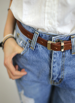 SimpleBuckleCowhideBELT
