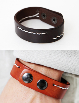 StitchFakeLeatherBracelet