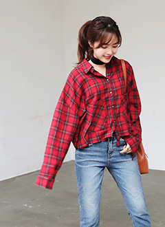 CutoffHemCheckShirts