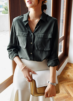 PocketCollarBlouse