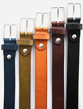 CowhideLeatherSlimBelt