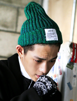 KnitLatticeworkBeanie