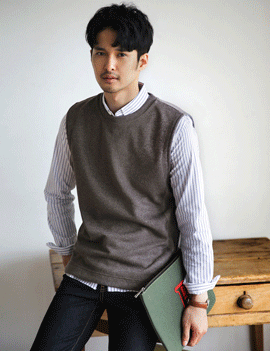SideZipWoolMixVest