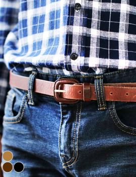 SquareSyntheticLeatherBelt