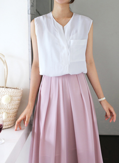 RoundNeckTankBlouse