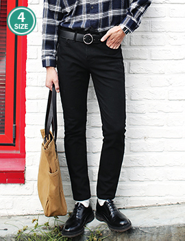 BlackSkinnyCottonPants