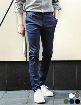 SlimStraightFitCottonPants