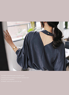 RoundNeckFlaredBlouseAndScarfSet