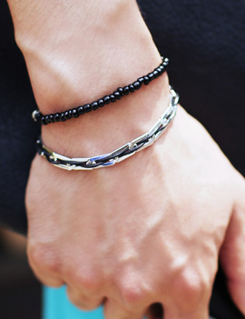 Beads&metalBraceletSet,4colors