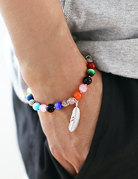 MultiColorSmallBeadBracelet