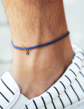 3ColorsPeaceSymbolAnklet