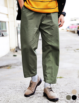 ElasticWaistCottonPants